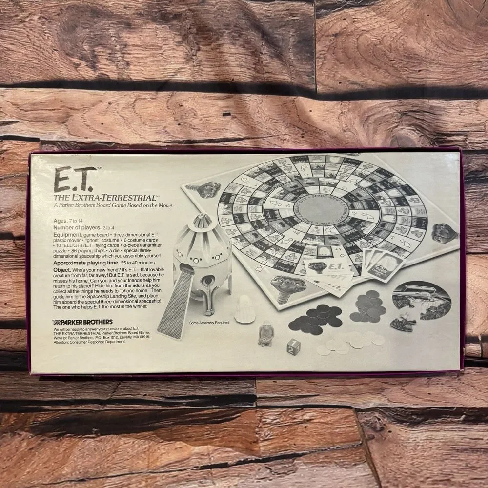 Vintage 1982 E.T. The Extra-Terrestrial Board Game Parker Brothers Complete